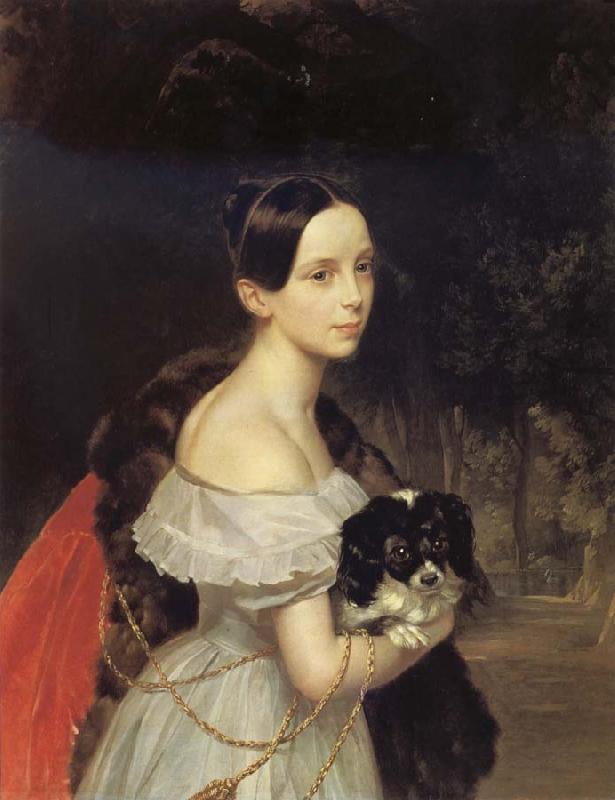 Karl Briullov Portrait of Ulyana Smirnova oil painting image